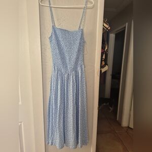 Blue Spaghetti Strap Dress